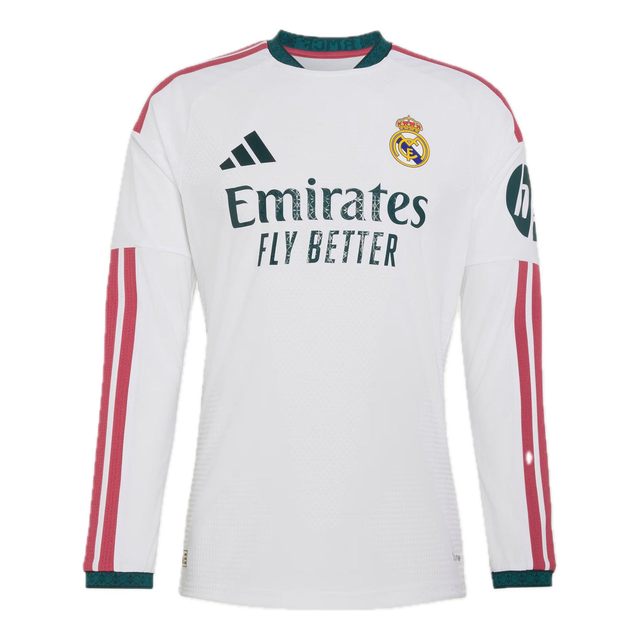 adidas Real Madrid 26/27 Home Authentic Long Sleeve Jersey Asia Sizing 'White' KC3943