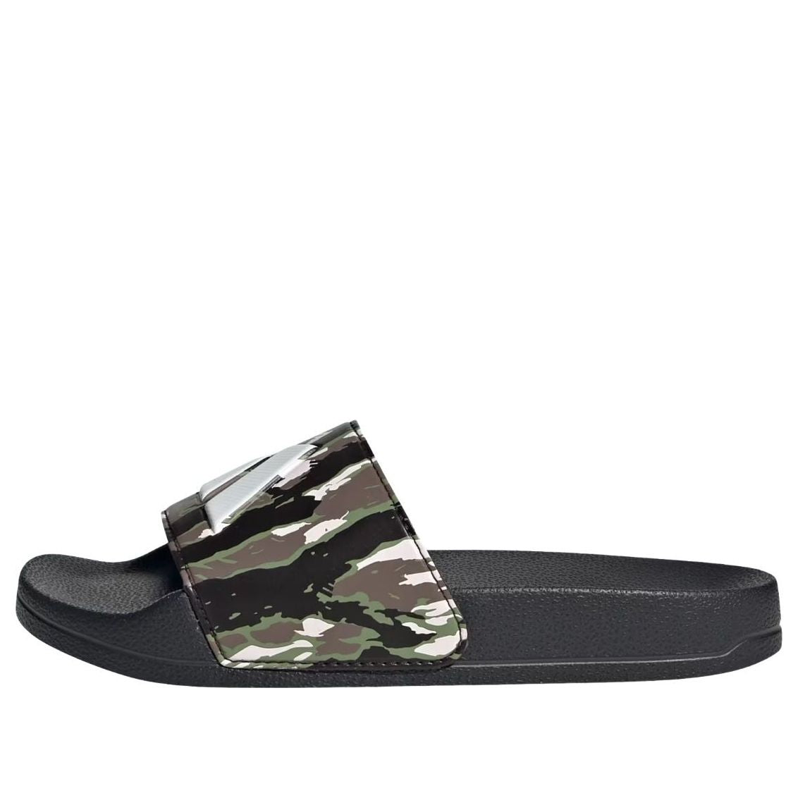 (PS) adidas Adilette Shower Logo Sandal 'Black Chalk White Tent Green' KI0577