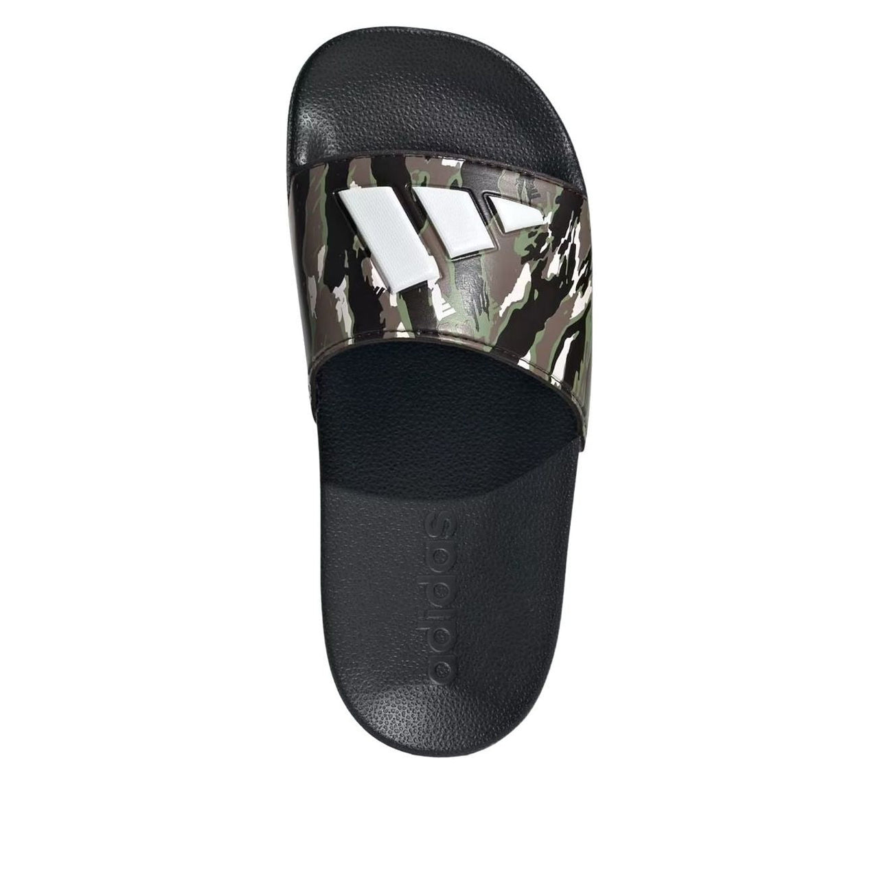 (PS) adidas Adilette Shower Logo Sandal 'Black Chalk White Tent Green' KI0577