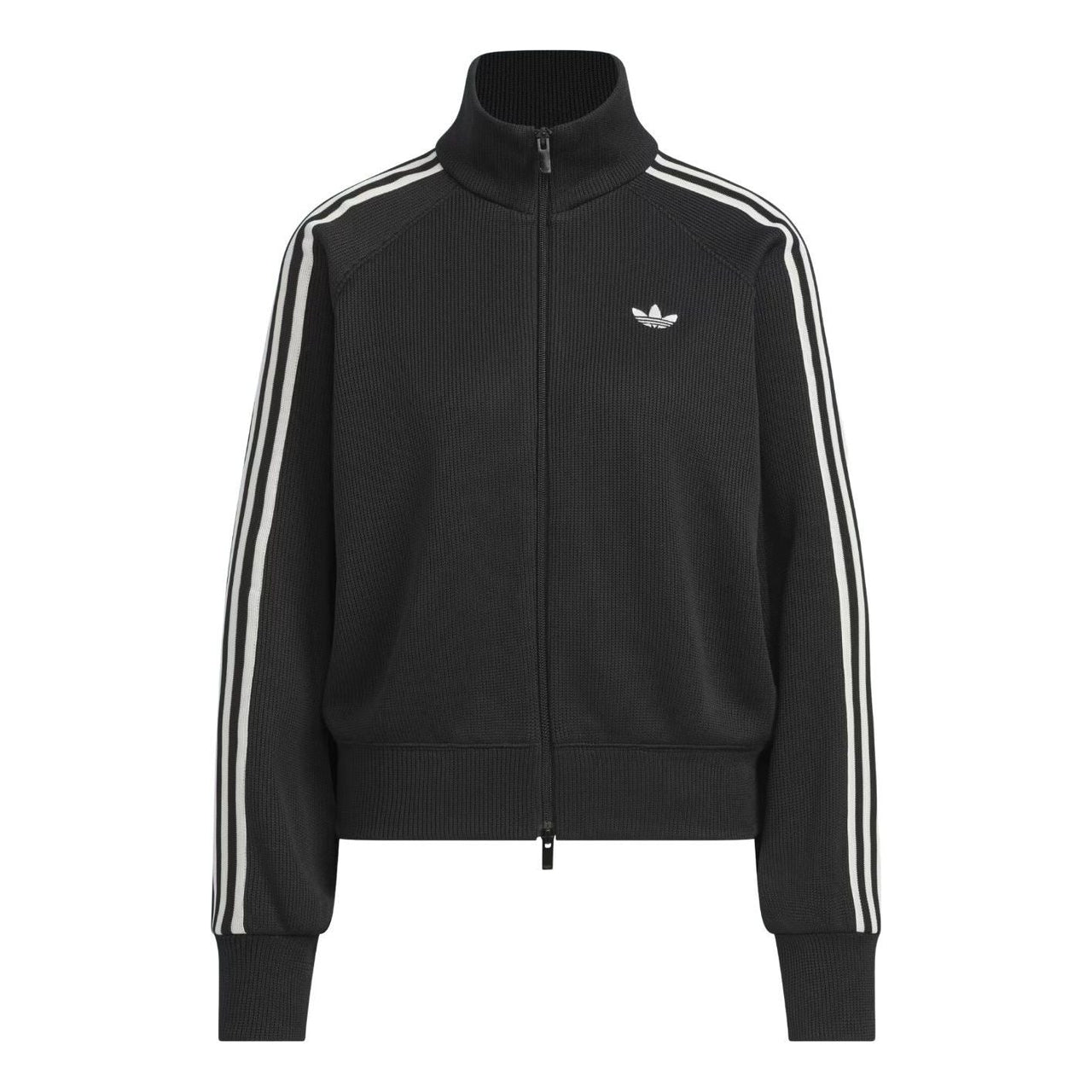(WMNS) adidas Knit Balloon Track Top 'Black' KQ5488