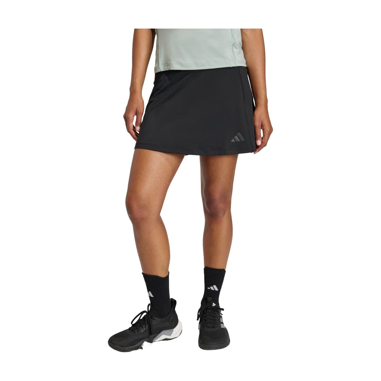 (WMNS) adidas Optime Skort With Integrated Bike Shorts 'Black Carbon' KS2567