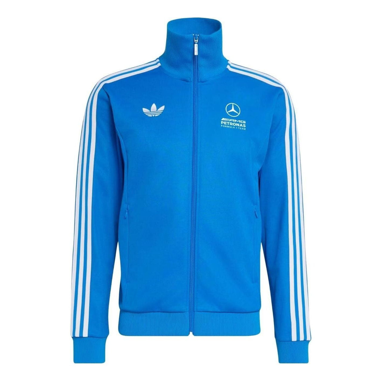 adidas x Mercedes AMG Petronas Formula 1 Team Blue Wonder Track Jacket Asia Sizing 'Blue Bird' KT5128