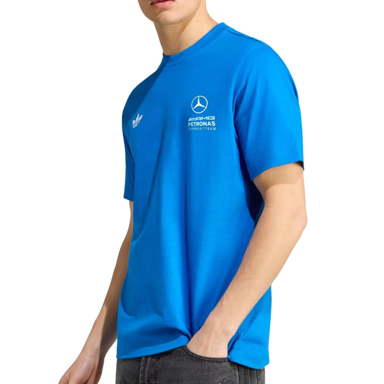adidas x Mercedes AMG Petronas Formula 1 Team Blue Wonder T-Shirt Asia Sizing 'Blue Bird' KT5130
