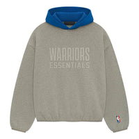 Fear of God Essentials x NBA Golden State Warriors Hoodie 'Grey Blue' 192AL246502F