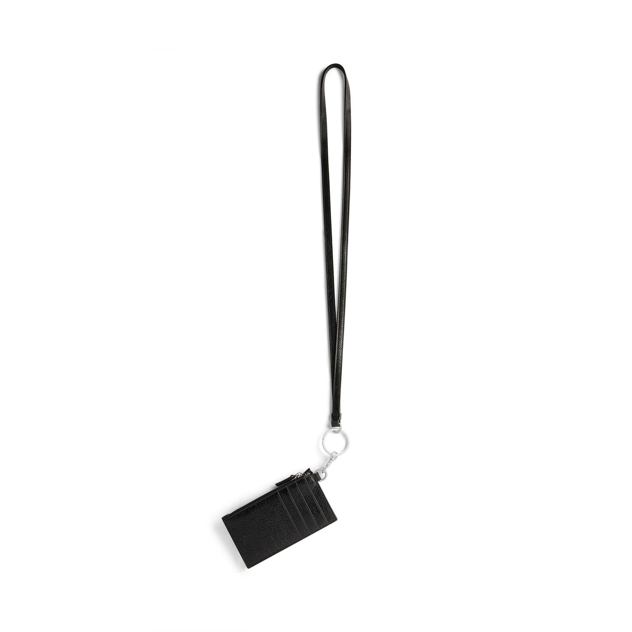 Balenciaga Cash Card Case On Keychain Diy Metal 'Black' 5945482AAW31090