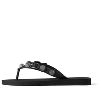 (WMNS) Balenciaga Cagole Thong Sandals 'Black' 784853W1TA21081