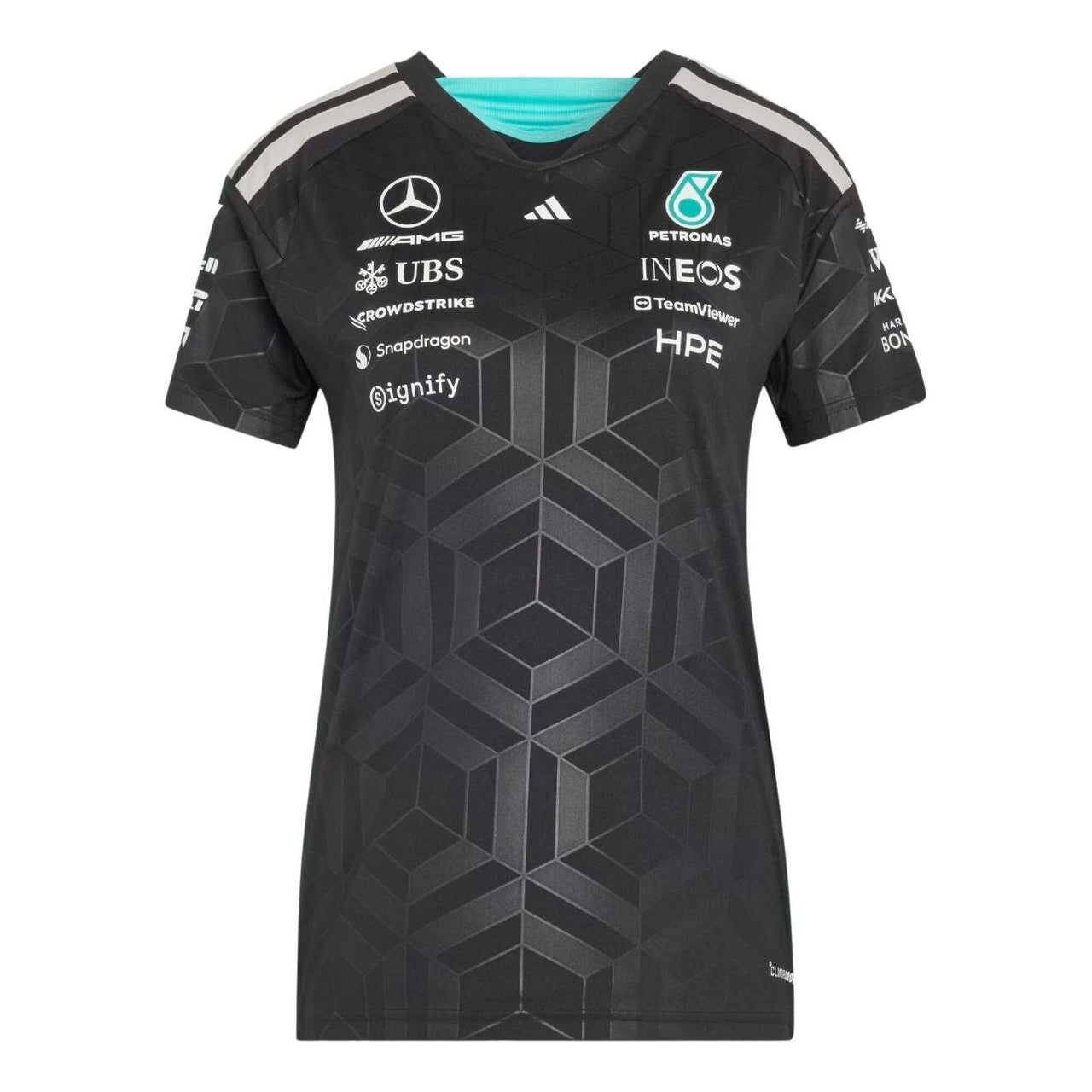 (WMNS) adidas x Mercedes AMG Petronas Formula 1 Team Driver Jersey Asia Sizing 'Black' KF0162
