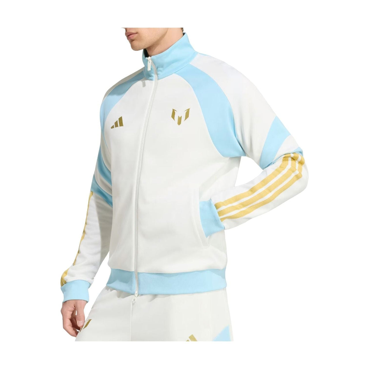 adidas x Messi House Of Tiro Track Jacket Asia Sizing 'Off White Ice Blue' KH2898
