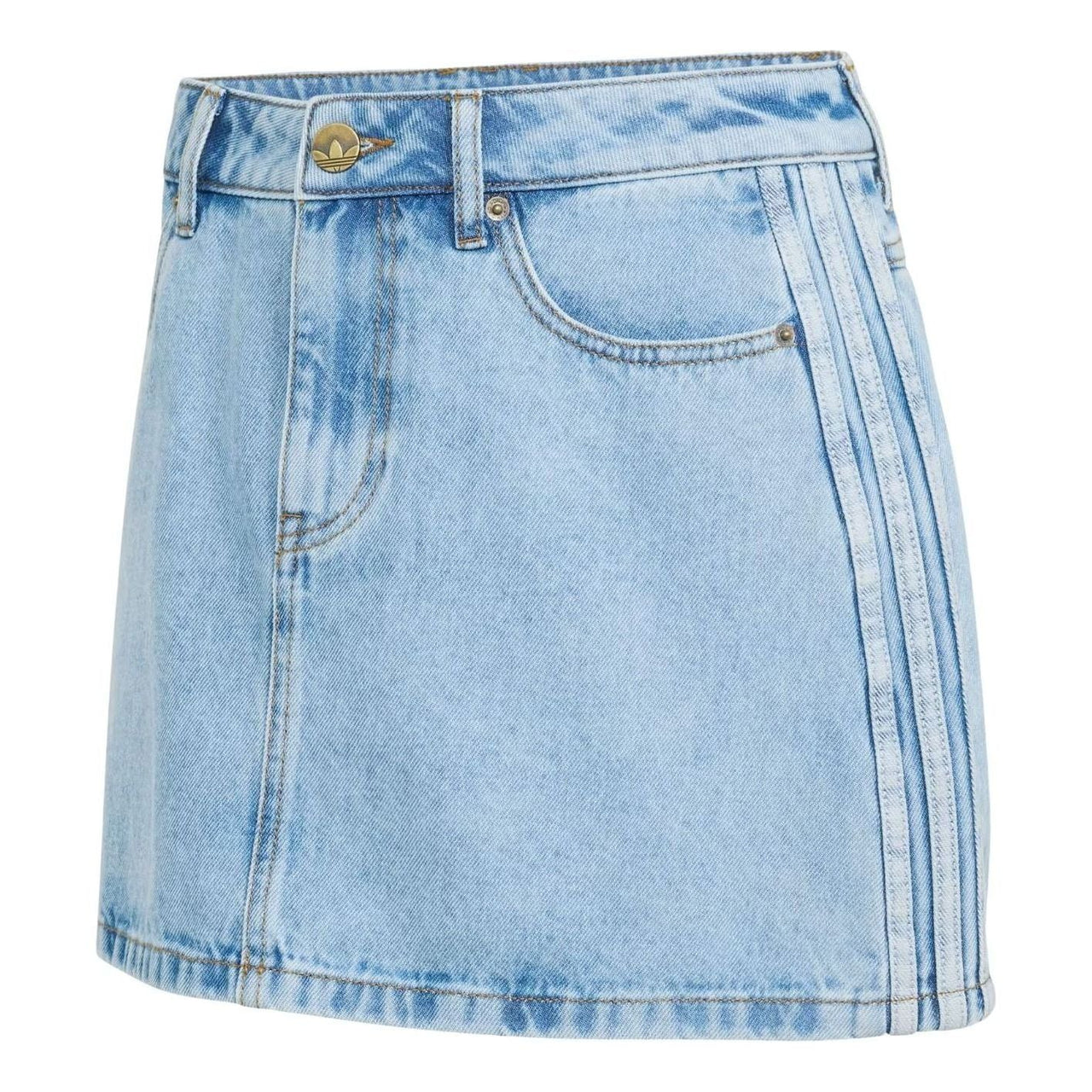 (WMNS) adidas Mid Rise Denim Skirt Asia Sizing 'Light Denim' KQ6487