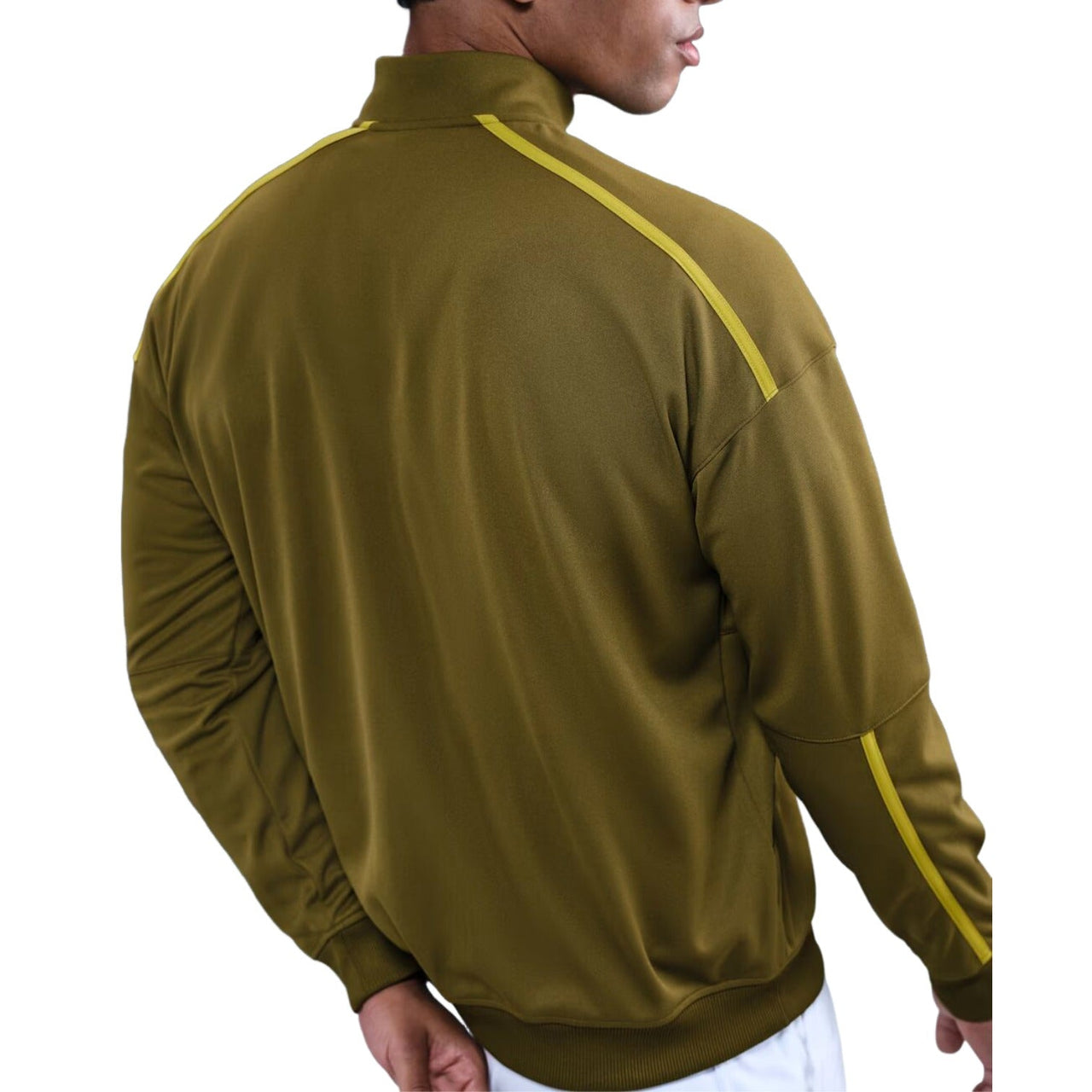 Nike Court Heritage Tennis Jacket 'Olive Flak Saffron Quartz' FZ6925-368