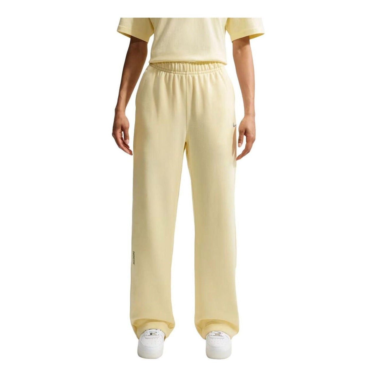 Nike x NOCTA Fleece CS Open-Hem Tracksuit Pants 'Alabaster Stealth' FZ4675-744
