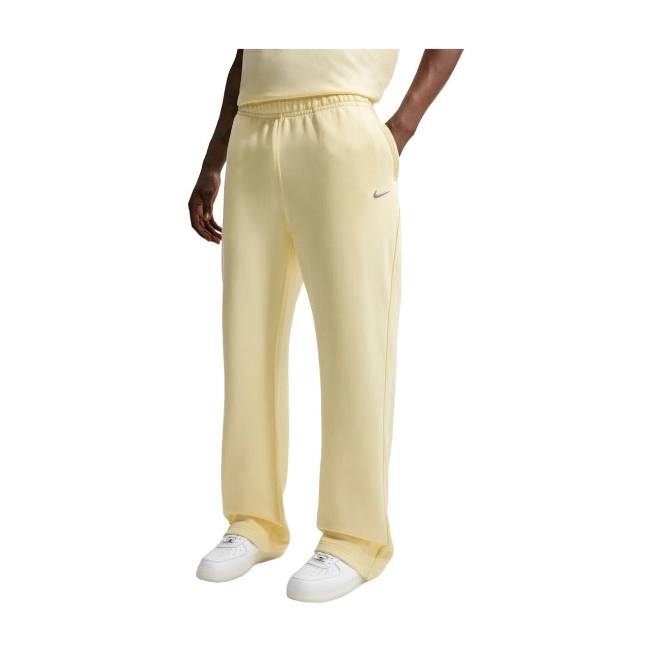Nike x NOCTA Fleece CS Open-Hem Tracksuit Pants 'Alabaster Stealth' FZ4675-744