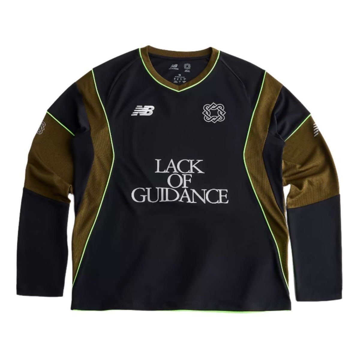New Balance x Lack of Guidance Long Sleeve Jersey Asia Sizing 'Black Dark Olive' MT6249F5BK