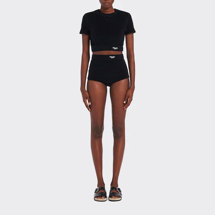 PRADA Crop Tops Women's Black
