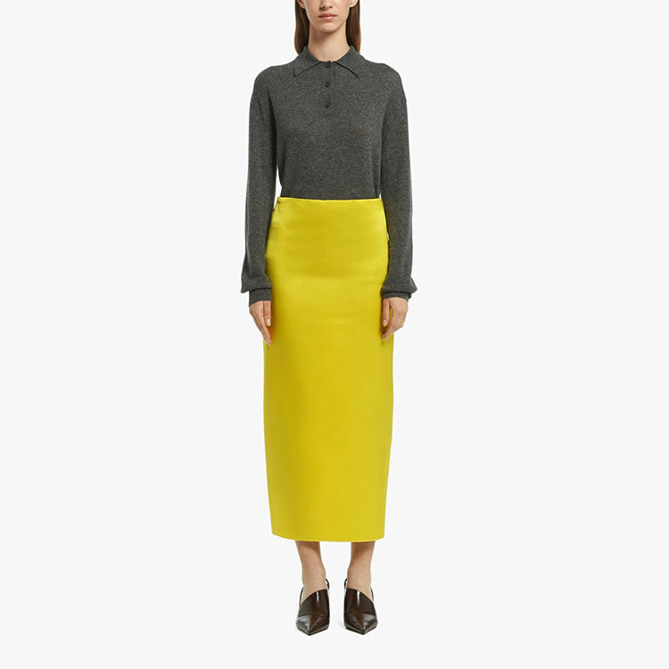 PRADA Casual Long Skirts Women's Yellow