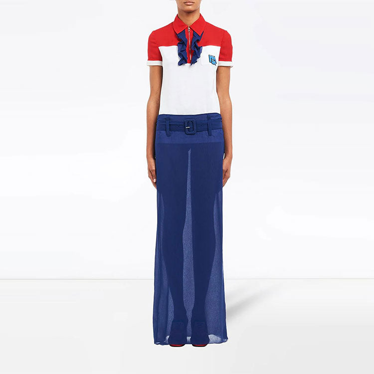 PRADA Casual Long Skirts Women's Blue