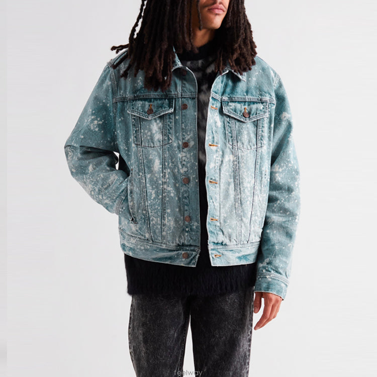 CELINE Denim Jackets Men Blue