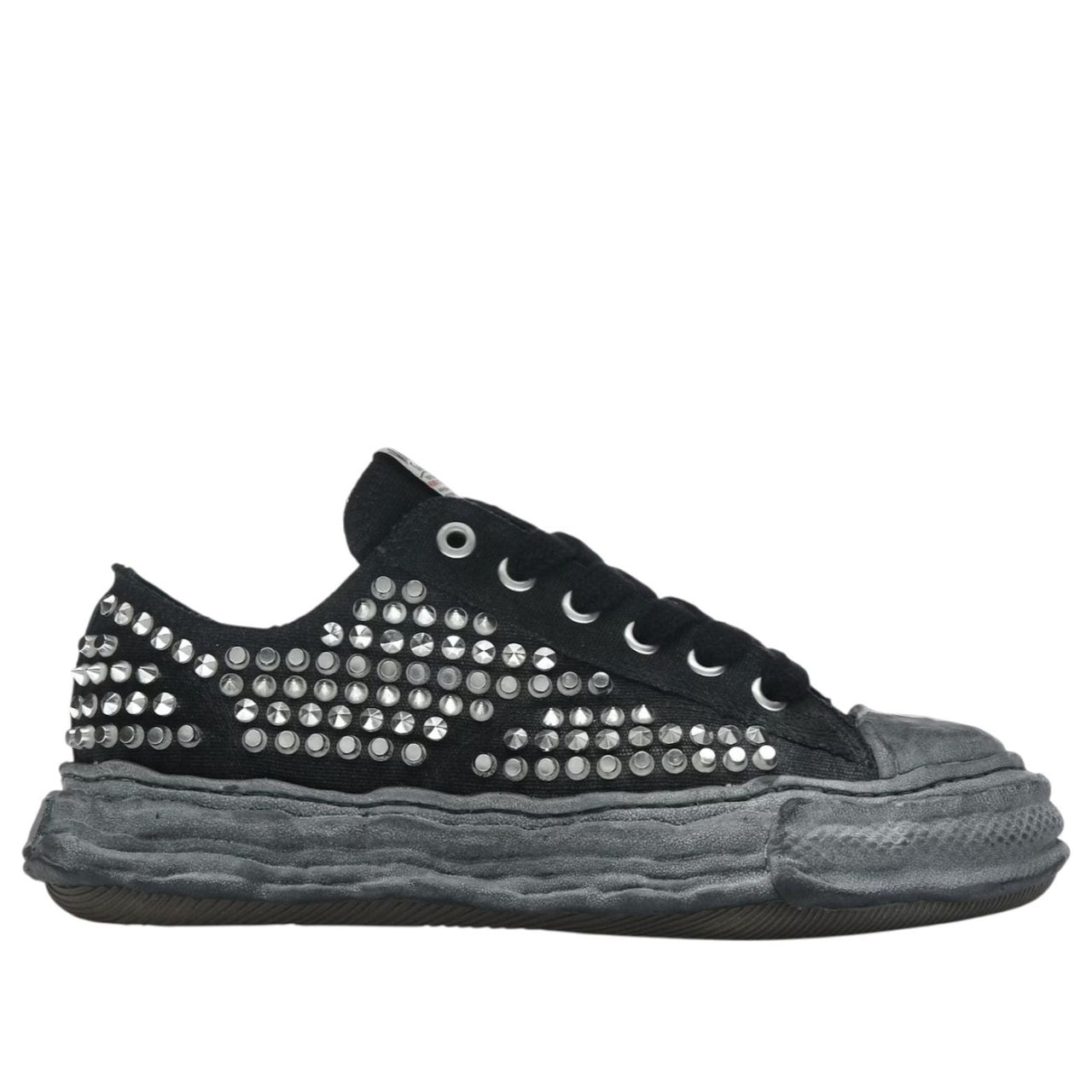 Maison MIHARA YASUHIRO Peterson 23 OG Sole Studded Canvas Low 'Black Black' A13FW715-BLKBLK