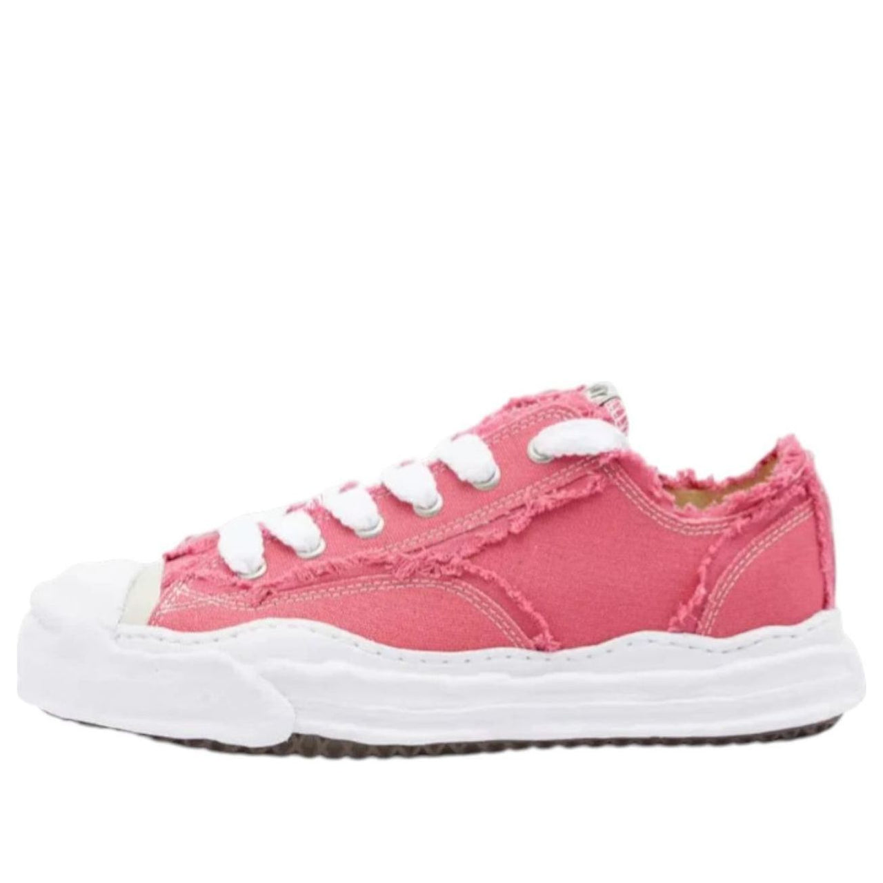 Maison MIHARA YASUHIRO Hank Og Sole Canvas Low-Top 'Frayed Pink' A14FW714-PINK