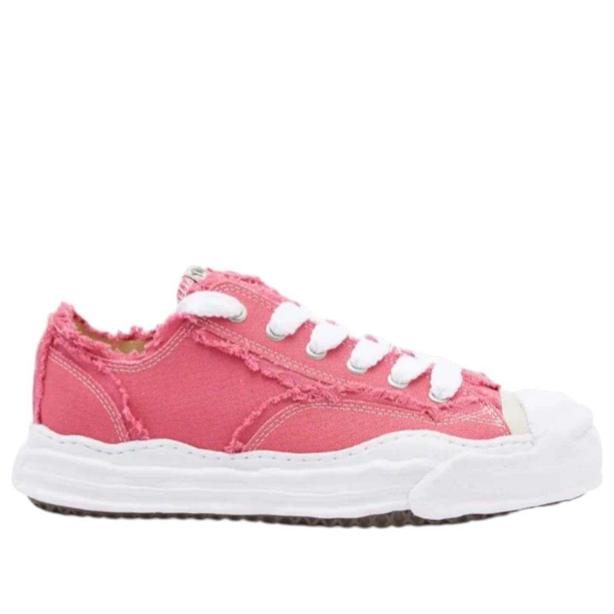 Maison MIHARA YASUHIRO Hank Og Sole Canvas Low-Top 'Frayed Pink' A14FW714-PINK