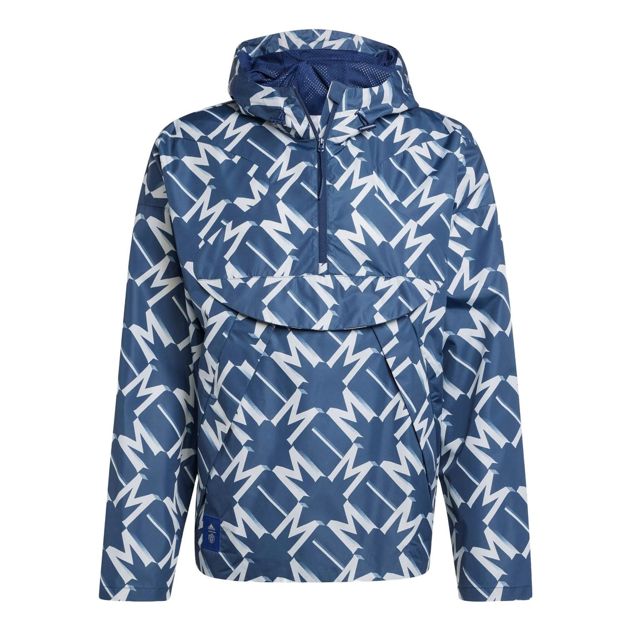 adidas Manchester United Seasonal Half-Zip Windbreaker Asia Sizing 'Night Indigo' IT4194