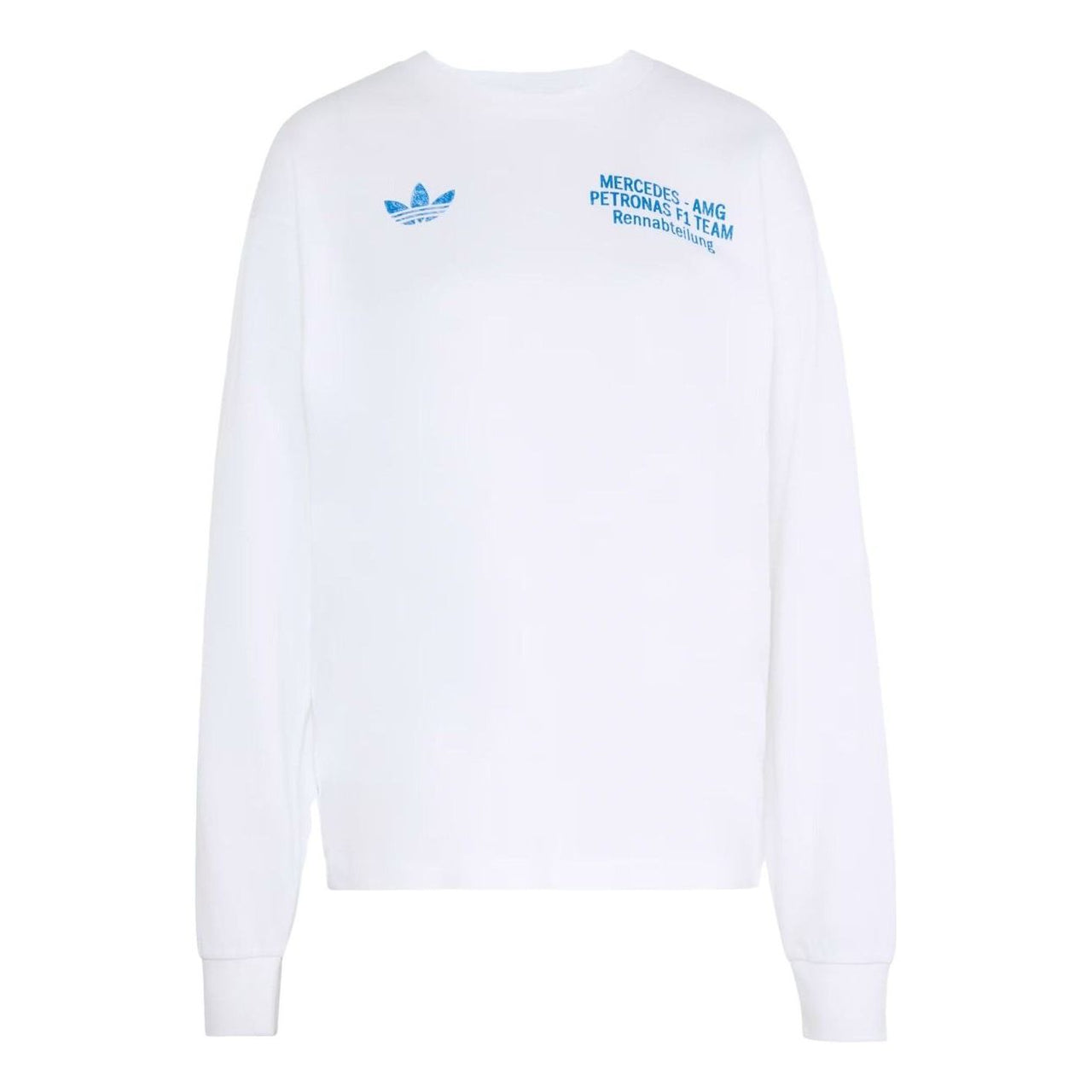 adidas x Mercedes AMG Petronas Formula 1 Team Blue Wonder T-Shirt Asia Sizing 'White' KT5131