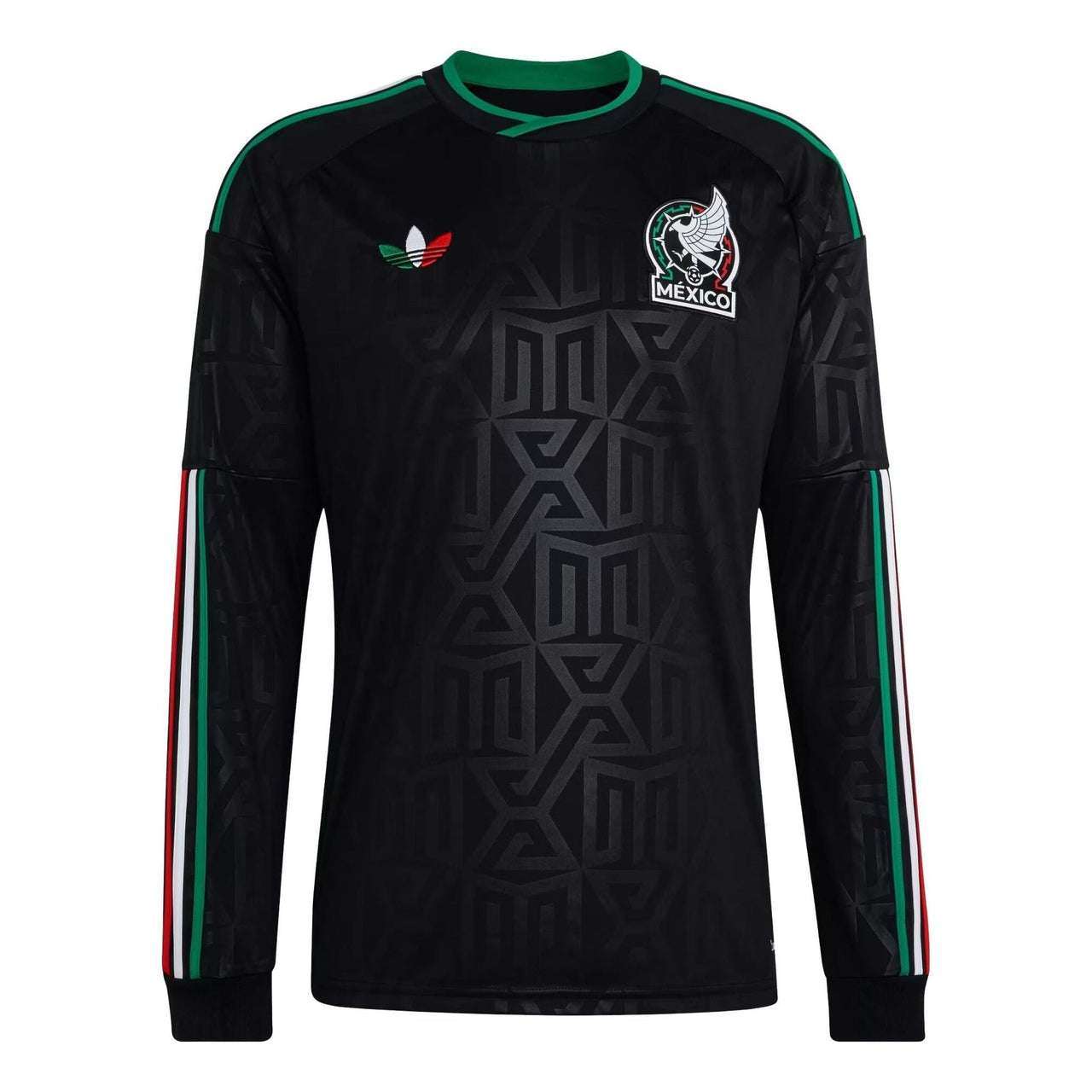 adidas Mexico 26 Third Long Sleeve Asia Sizing 'Black' KA3988