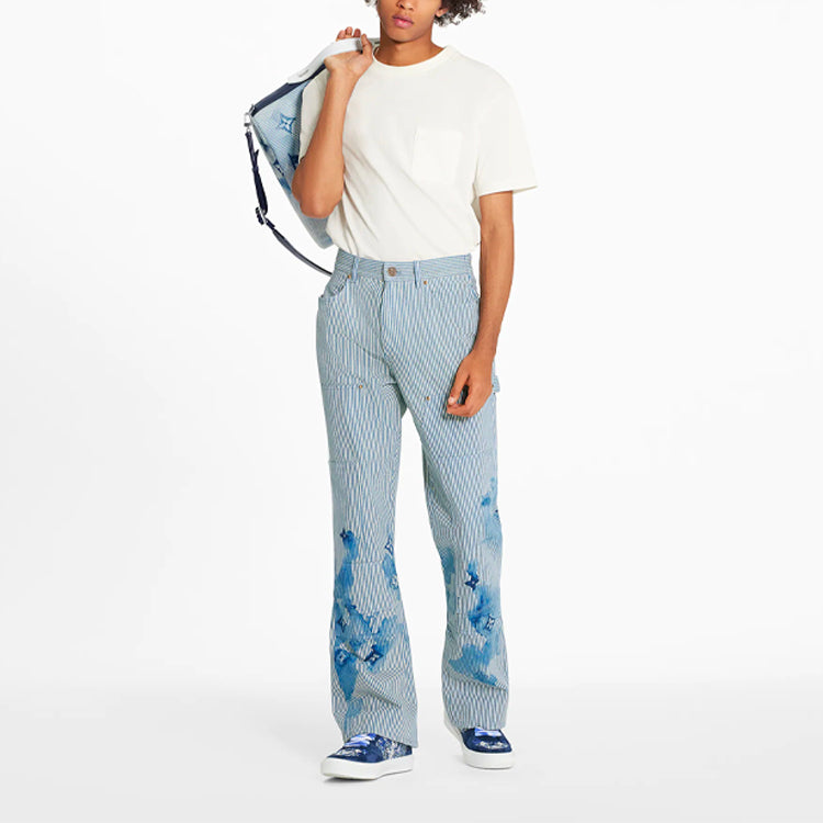 LOUIS VUITTON Casual Pants Men's Blue