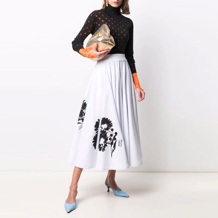 PRADA Casual Long Skirts Women's White