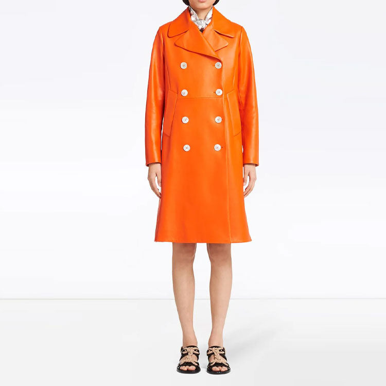 PRADA Coats Women's Orange