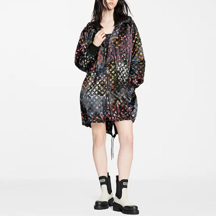 LOUIS VUITTON Neon Mahina Monogram Long Parka