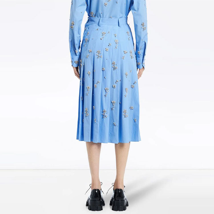 PRADA Casual Long Skirts Women's Blue