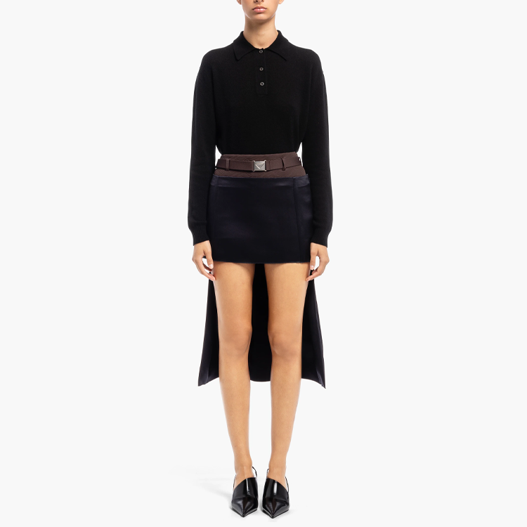 PRADA Casual Short Skirts Women's Blue