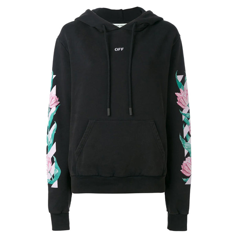 Off-White Diag Tulips Over Hoodie OWBB008S174461821088-BK