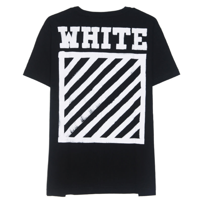 Off-White Brushed Diagonals Tee OWKC002-1001-BK