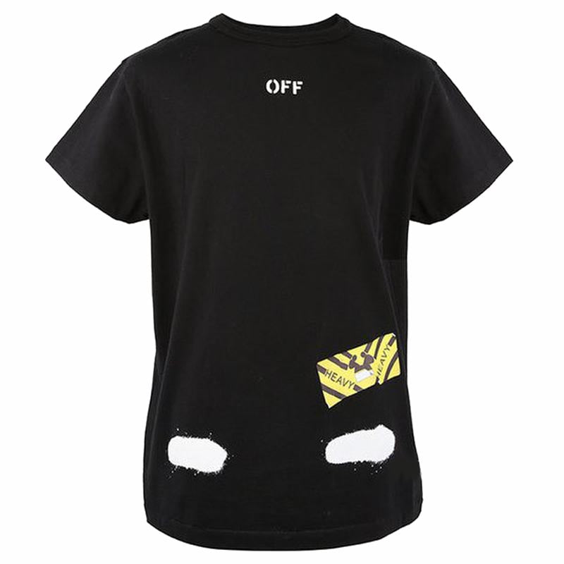 Off-White Heavy Tee 'Black Yellow' OWKC002-1001-BY