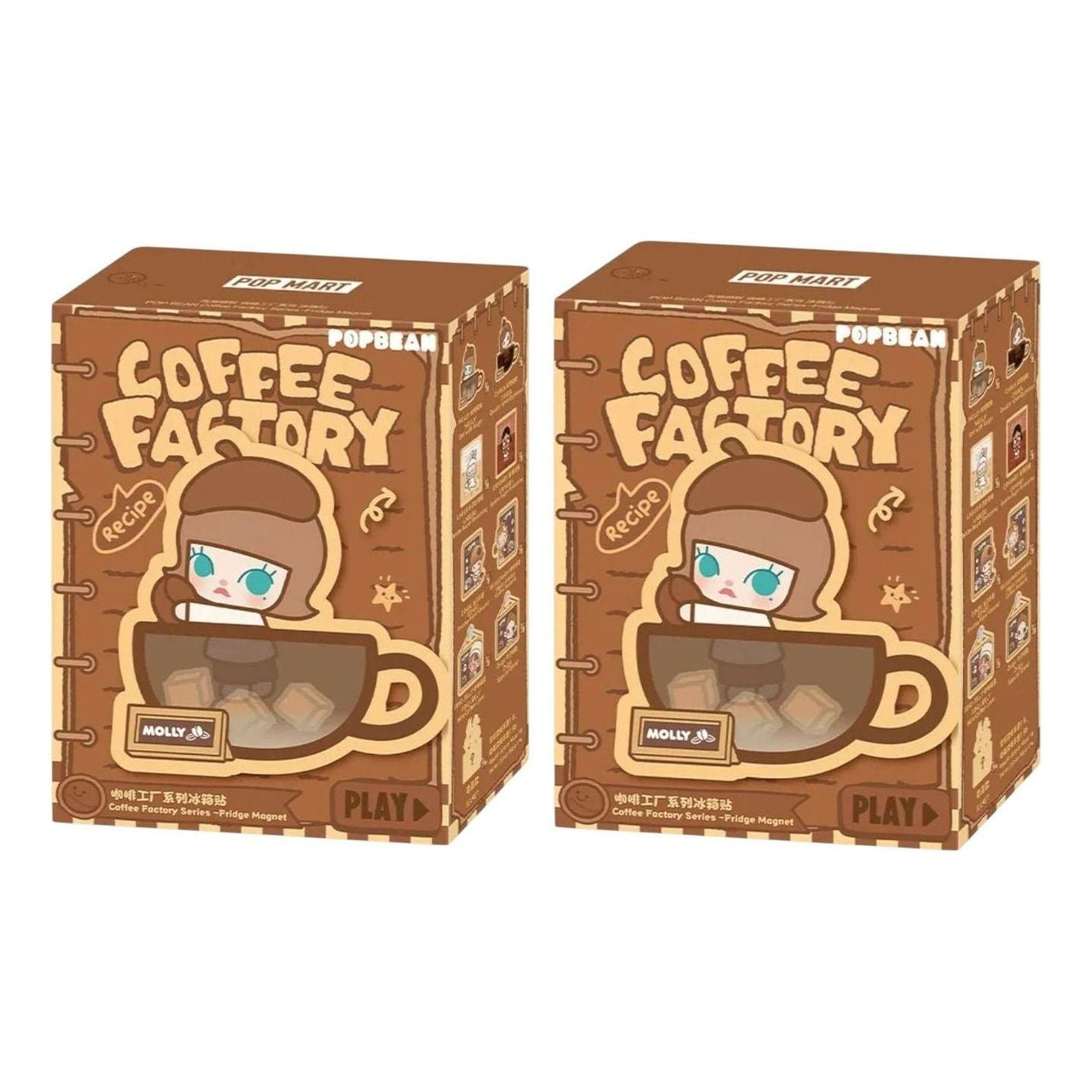 Pop Mart Pop Bean Coffee Factory Fridge Magnet Sealed Case (2 Blind Boxes) PPMT-2508-0039-935386179