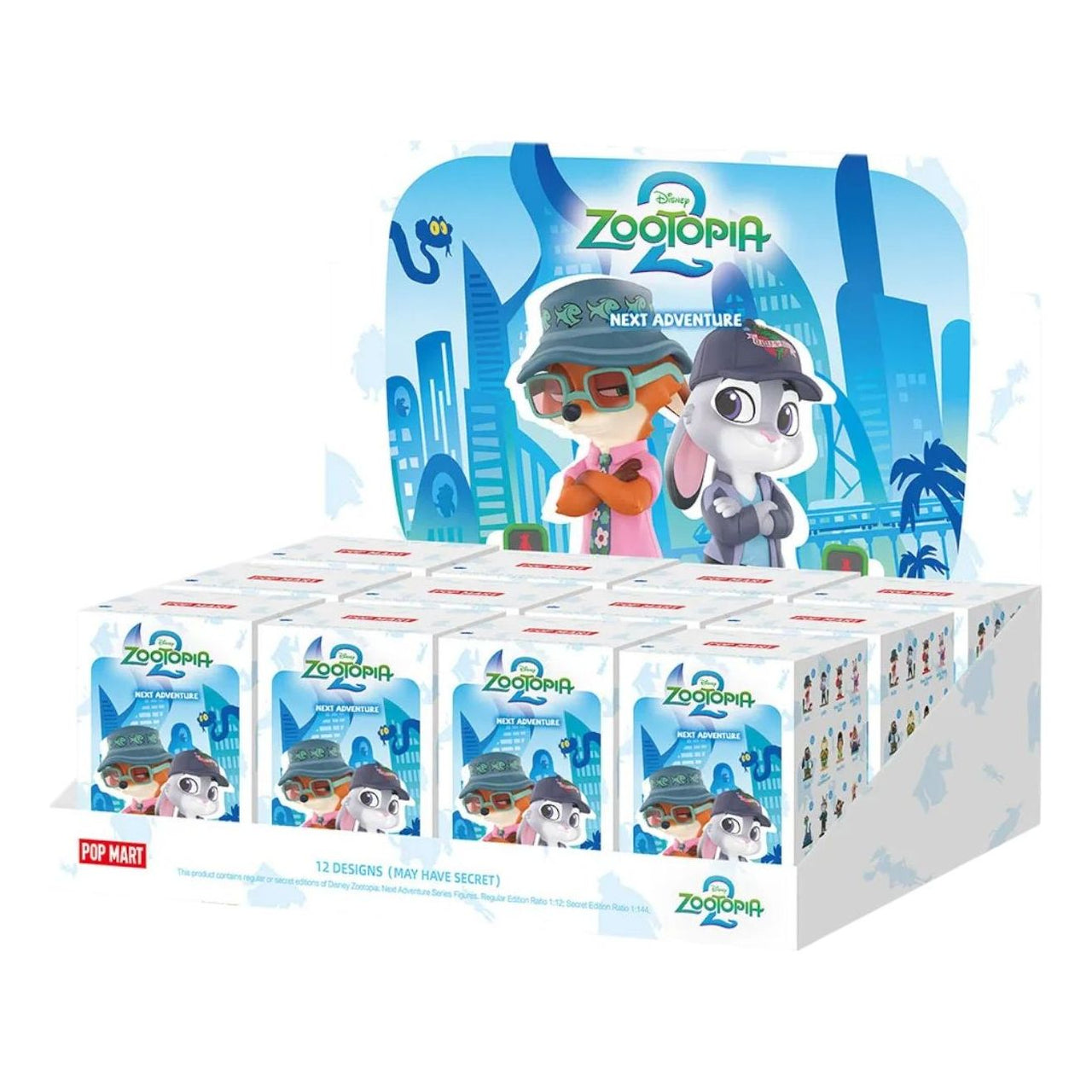 Pop Mart Disney Zootopia Next Adventure Figures Sealed Case (12 Blind Boxes) PPMT-2509-0051