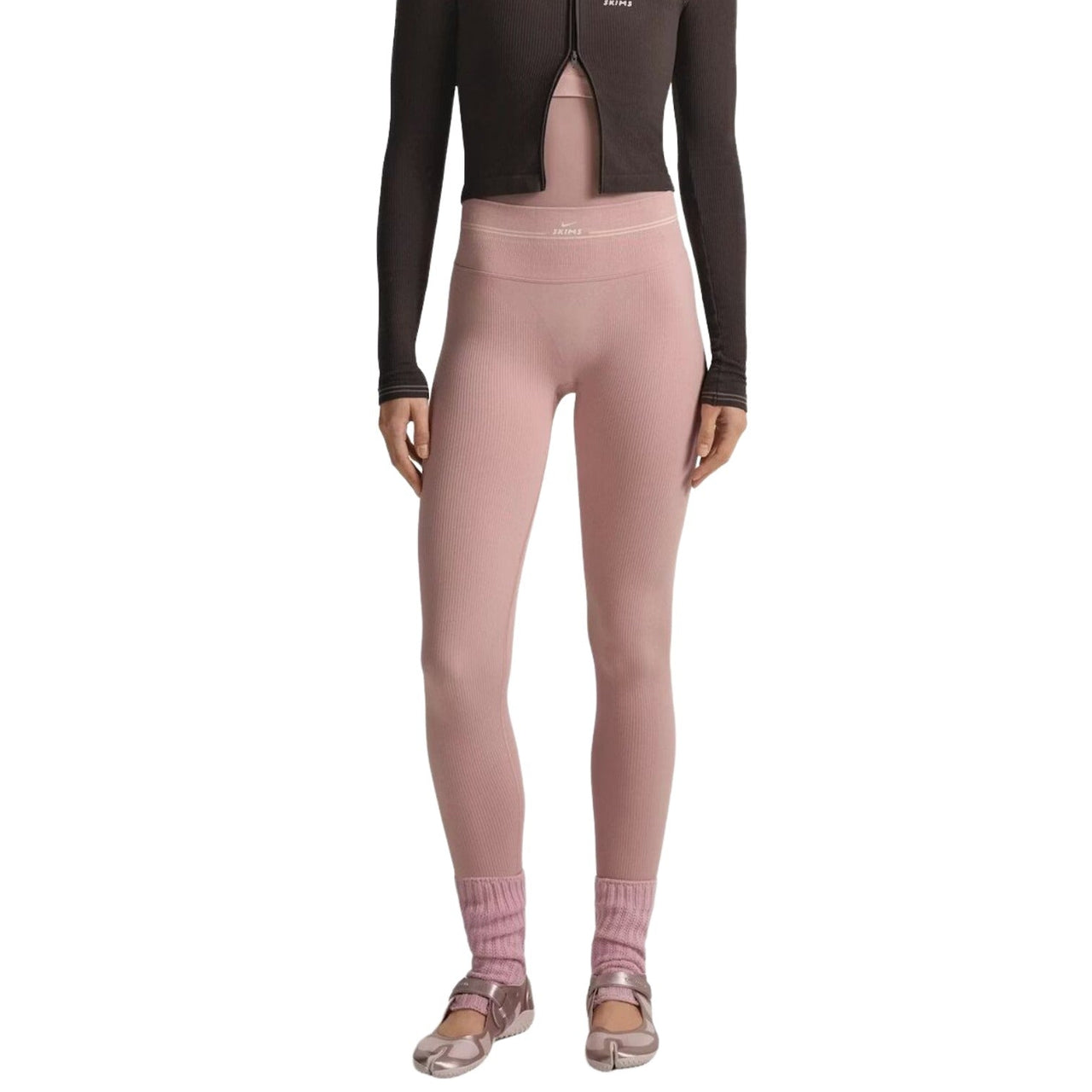 (WMNS) Nike x SKIMS Ribbed Seamless 26" Legging 'Himalayan' PTLEG10262W-HEC