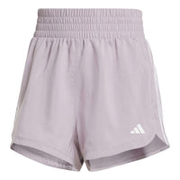 (WMNS) adidas Pacer Training 3-Stripes Woven High-Rise Shorts Asia Sizing 'Light Purple' IS2170
