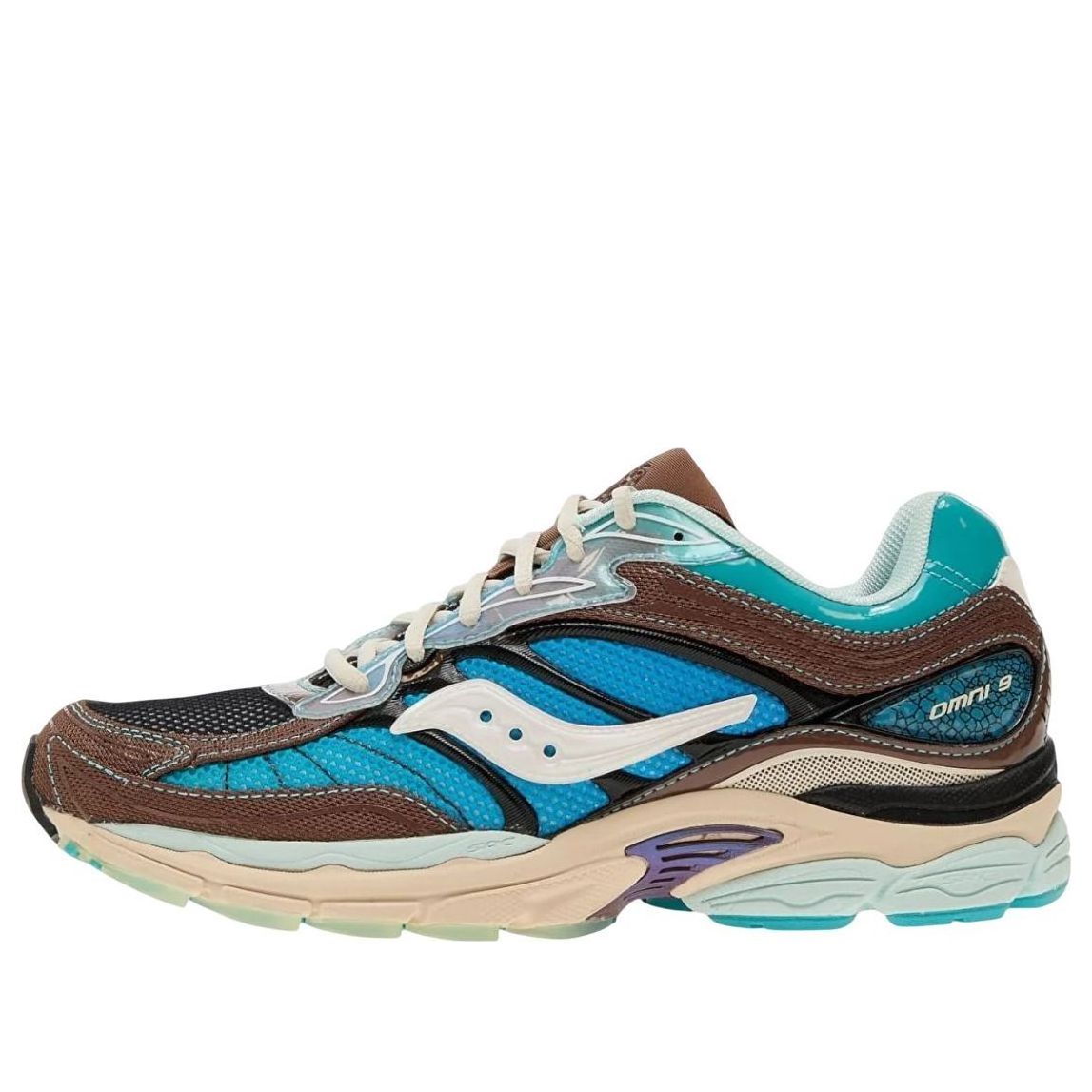 Saucony x Footpatrol Pro Grid Omni 9 'Blue Brown' S70923-1