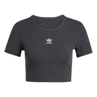 (WMNS) adidas Essentials Rib T-shirt 'Black' IY9664