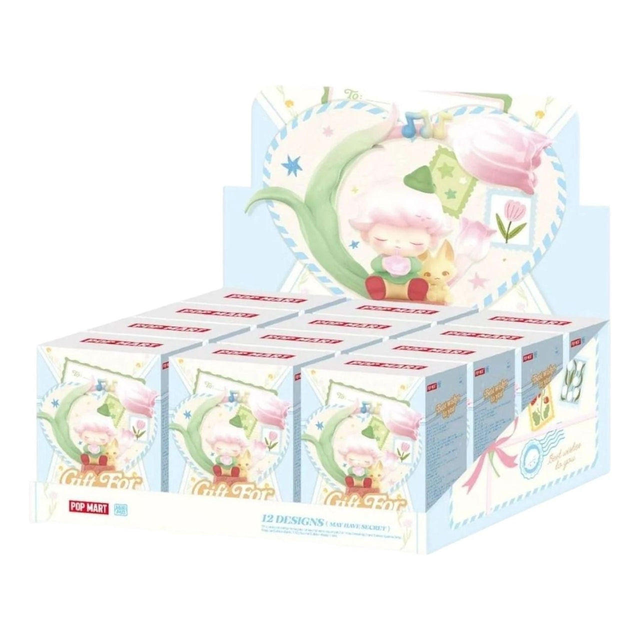 Pop Mart Gift For You Greeting Card Scene Sets Sealed Case (12 Blind Boxes) PPMT-2504-0054-850487020