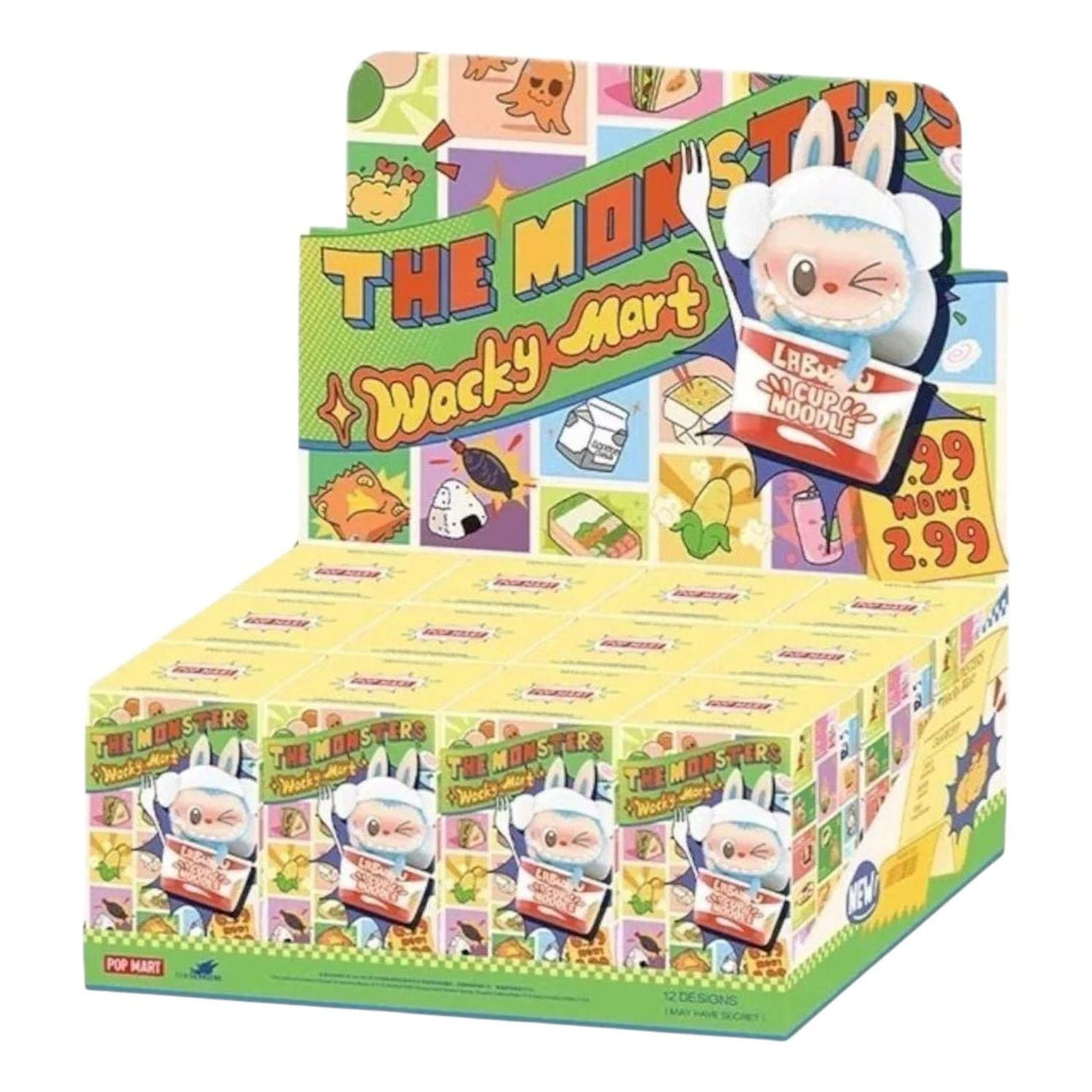 Pop Mart The Monsters Labubu Wacky Mart Figure Sealed Cases (12 Blind Boxes) PPMT-2506-0022-881498893