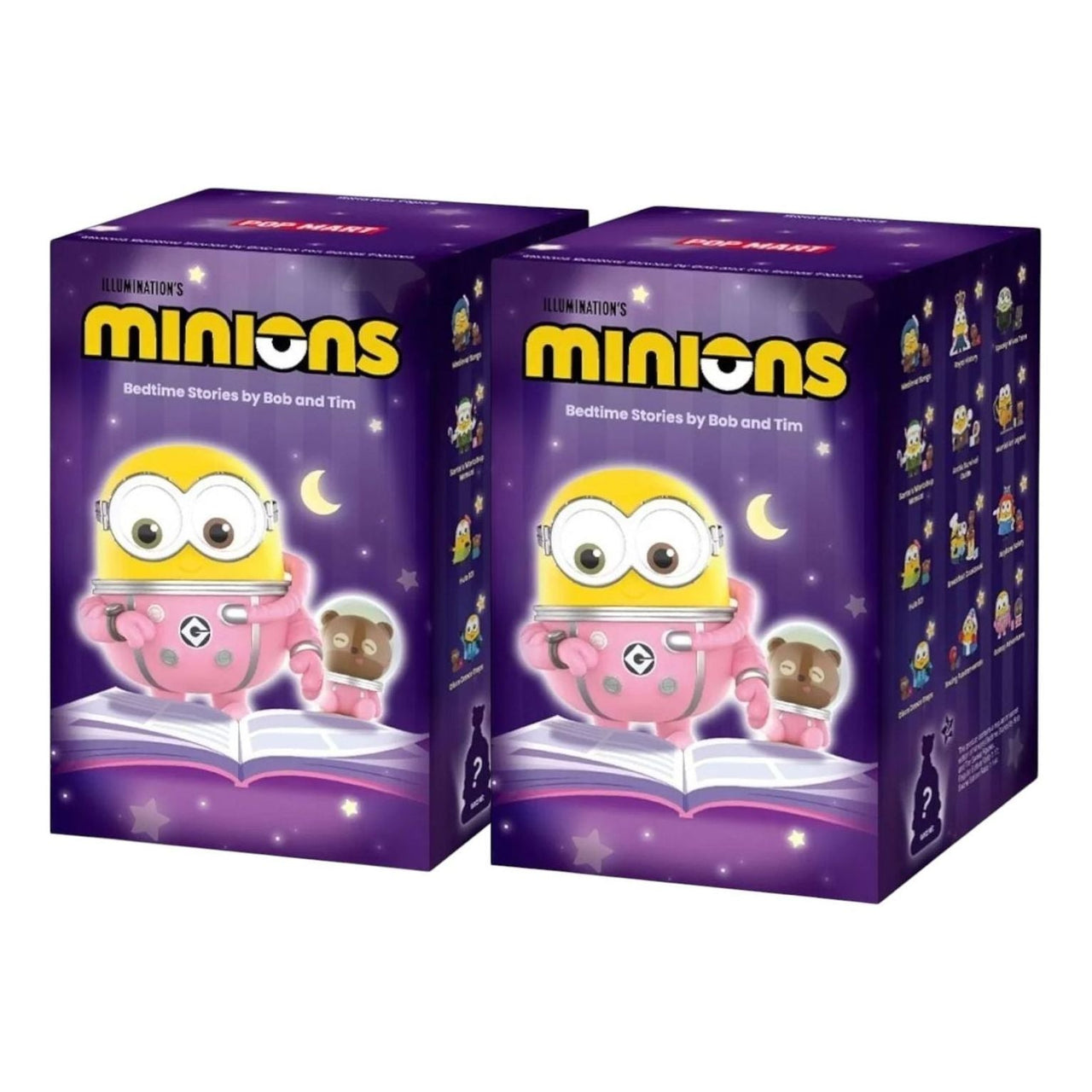 Pop Mart Minions Bedtime Stories by Bob and Tim Figures Sealed Case (2 Blind Boxes) PPMT-2506-0027-885369989