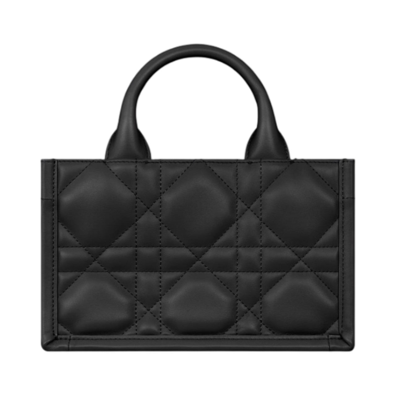 (WMNS) DIOR Mini Book Tote with Strap 'Macrocannage Calfskin Black' S5573OWHP-M900