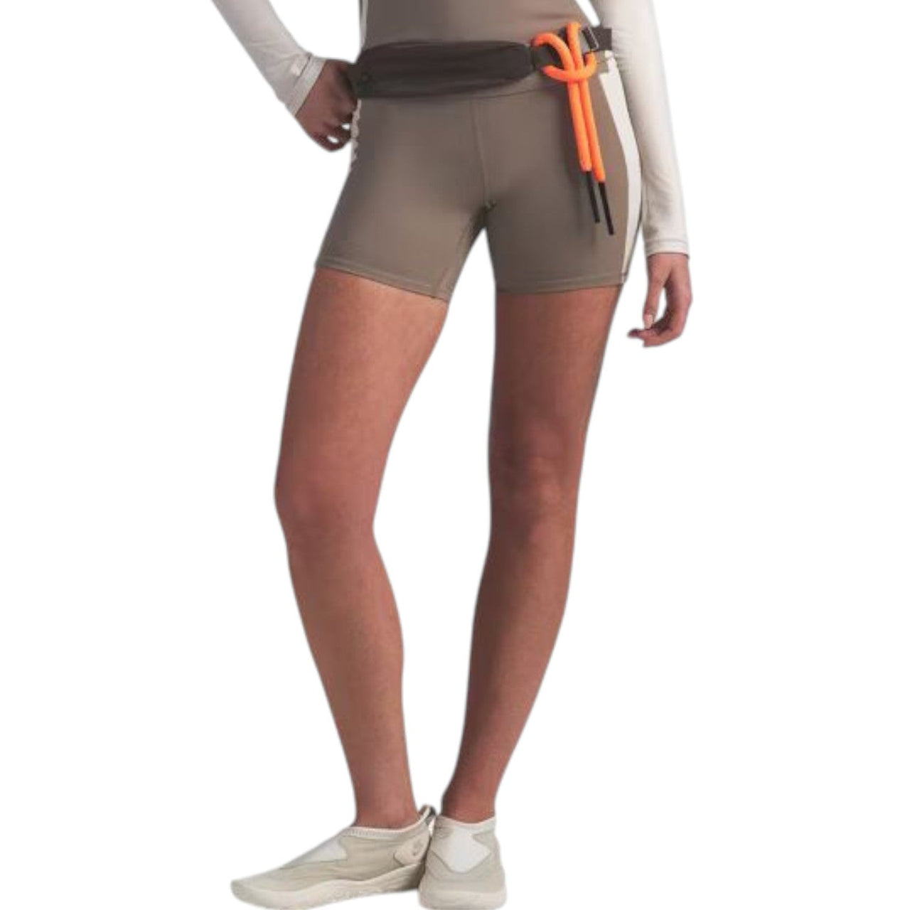(WMNS) Nike x SKIMS Shine High-Waisted 5" Biker Shorts 'Truffle Stone' SHSHO9501W-TST