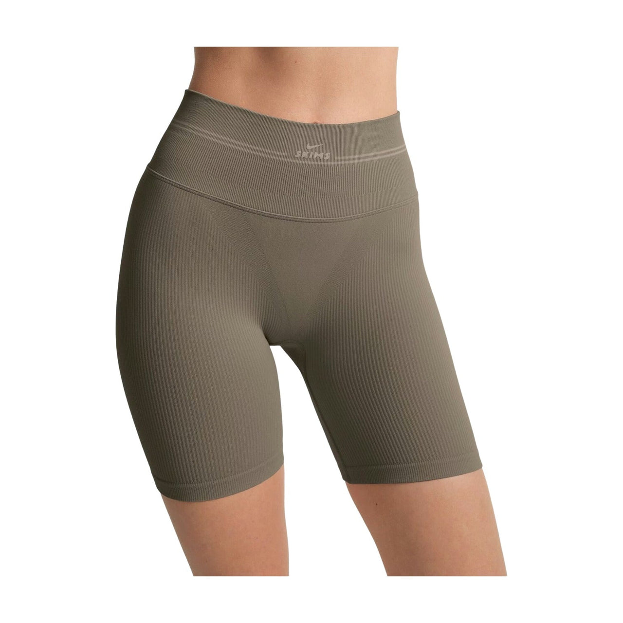 (WMNS) Nike x SKIMS Ribbed Seamless 5" Biker Short 'Dusty Oakmoss' SHSHO9724W-DOD