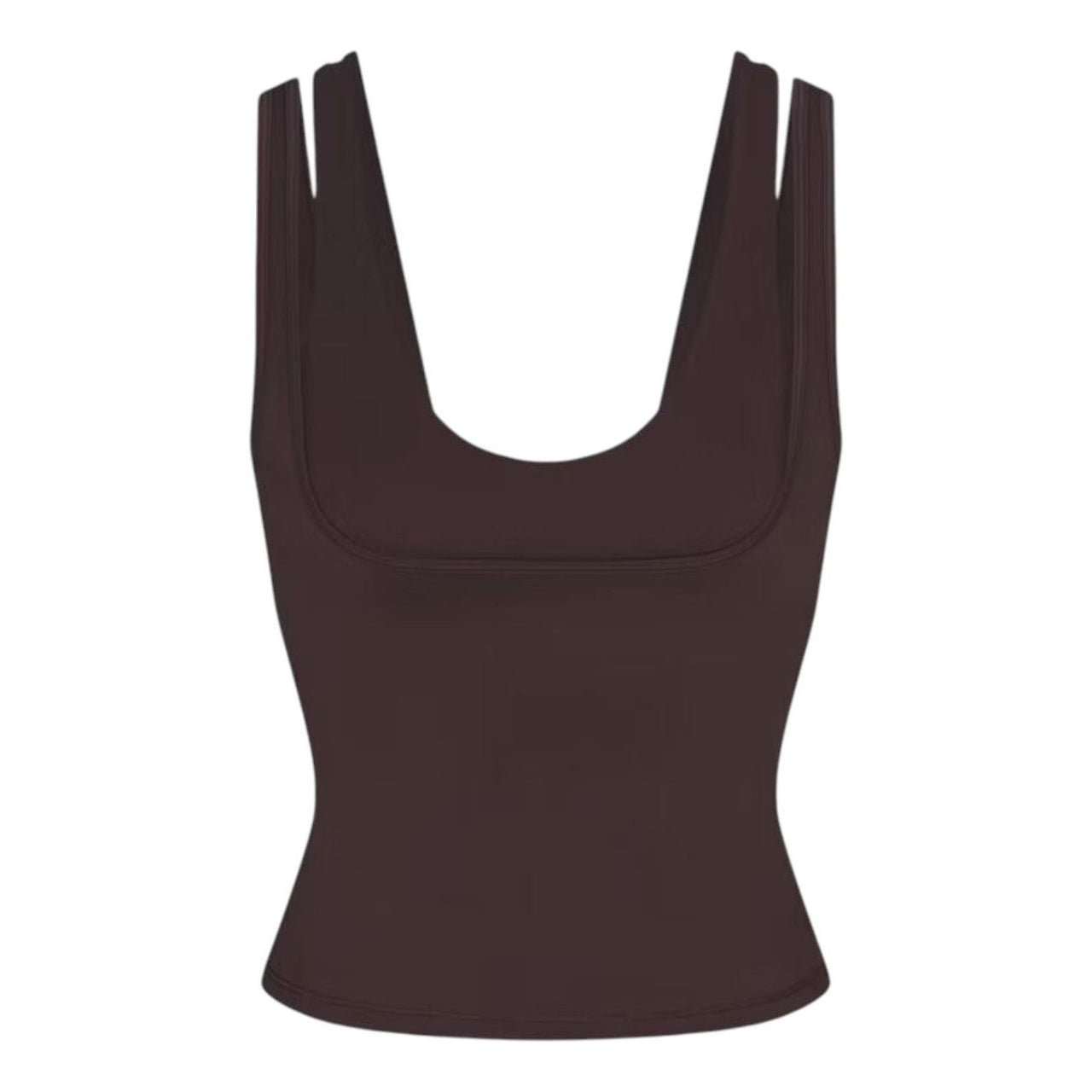 (WMNS) Nike x SKIMS Matte Double-Strap Scoop Tank Top 'Dark Sepia' TPTNK10540W-DSP