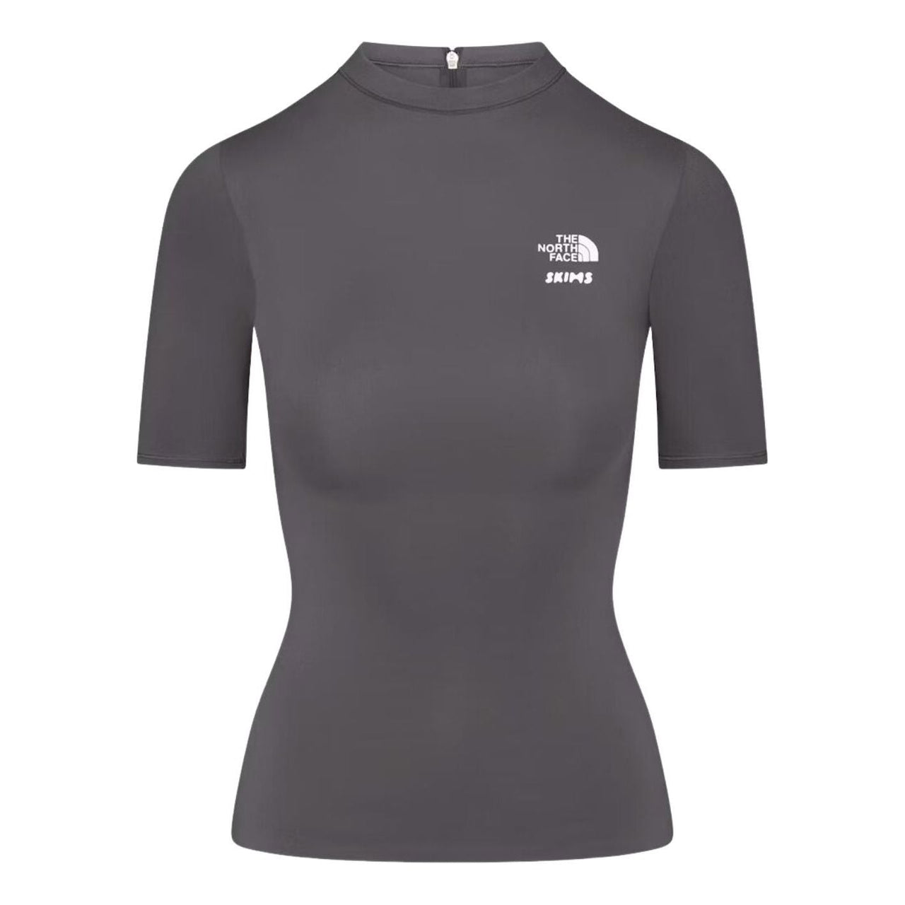 (WMNS) The North Face x SKIMS FW25 Refina Short Sleeve Top 'Gunmetal' NF0A8JJQ-T8L